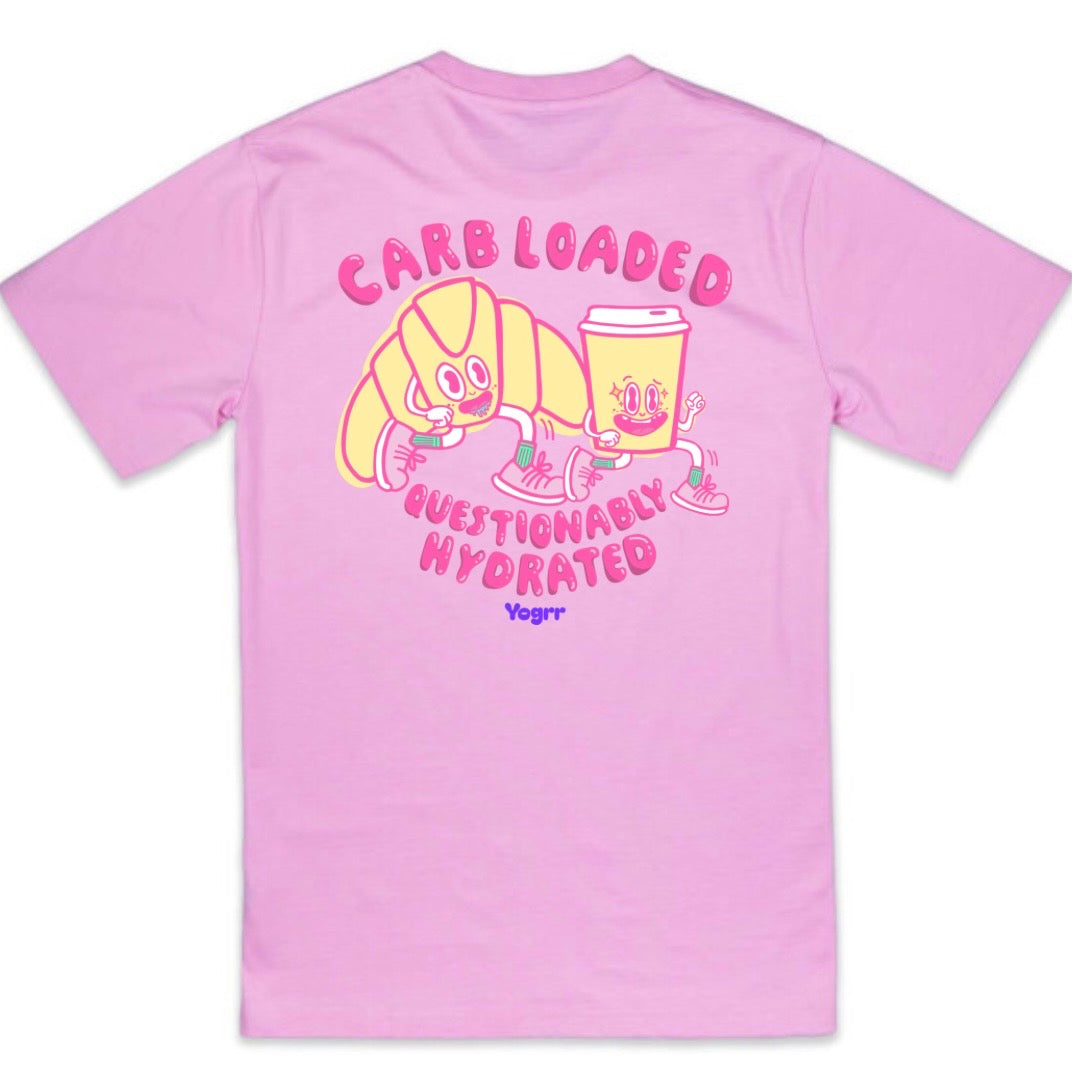 Carb loaded and questionably hydrated tee - unisex/mens fit
