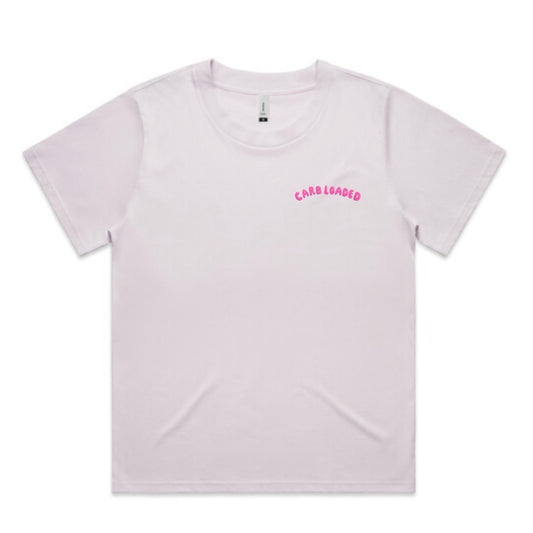 Carb loaded and questionably hydrated tee - women’s fit